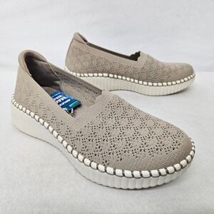 Skechers Wilshire Blvd Slip-On Shoes Cushioned 100636 Taupe Women's Size 6